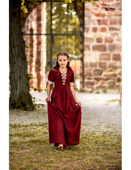 Vestido medieval de verão para meninas