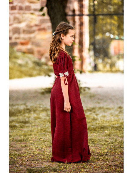 Vestido medieval de verão para meninas