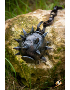 Cabeça para maça Lockard LARP e Cosplay, cor preta