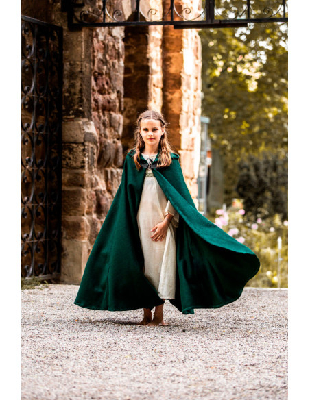 Capa medieval infantil longa modelo...