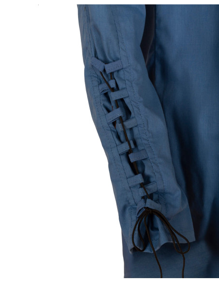 Túnica longa medieval de algodão...