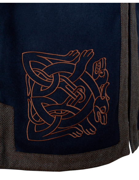 Túnica vikinga homem em lã modelo...