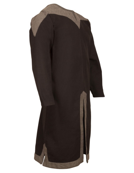 Túnica vikinga masculina em algodão...