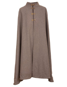 Capa medieval em lã modelo Ceres, cor cinza 2