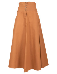 Saia medieval de algodão modelo Hannah, cor areia