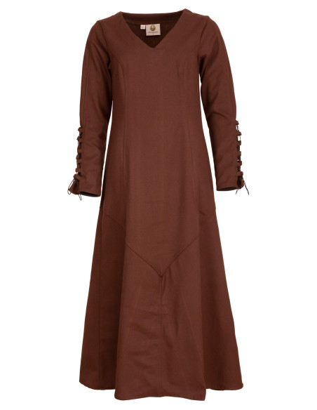 Túnica medieval longa em algodão...