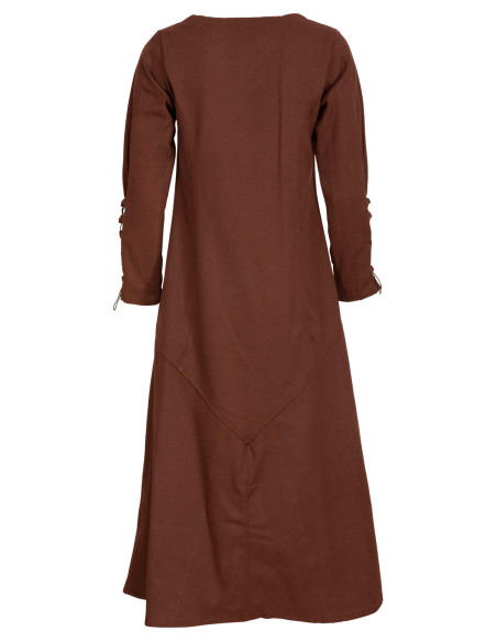 Túnica medieval longa em algodão...