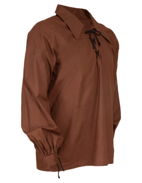 Camisa medieval de algodão modelo...