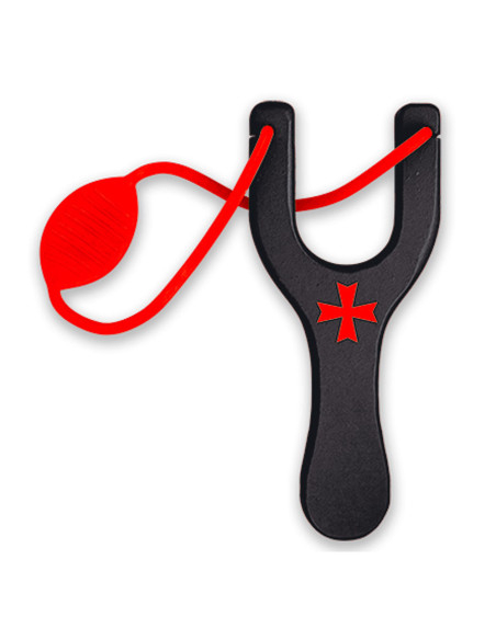 Tirachinas cruz Templária de madeira...