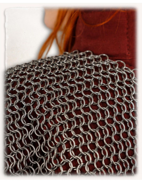 Cota de malha de aço sem mangas,...