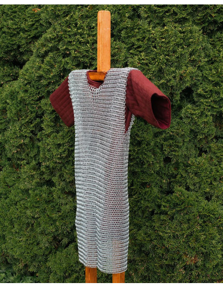 Cota de malha de aço sem mangas,...