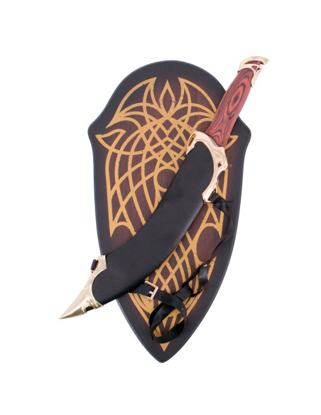 Faca Elfa com bainha e suporte