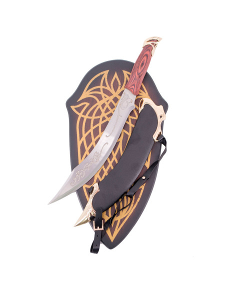 Faca Elfa com bainha e suporte