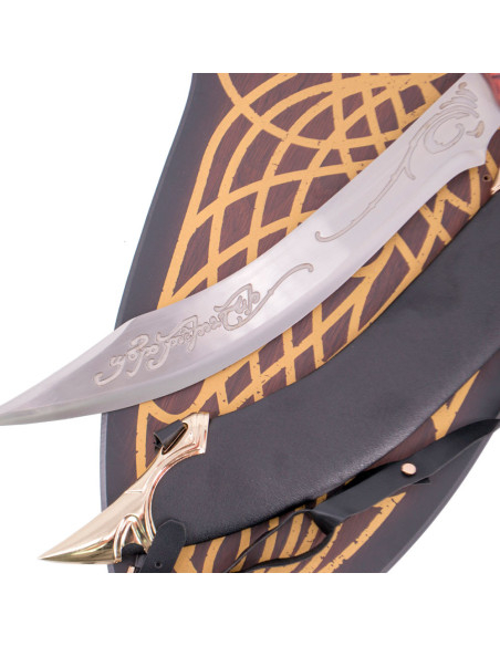 Faca Elfa com bainha e suporte