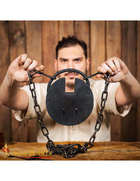 Cadeado de ferro forjado à mão para...