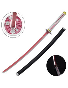 Katana Kanao Tsuyuri de Kimetsu No Yaiba, lâmina com LED