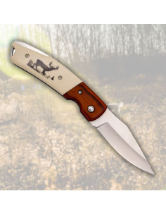 Faca marca Third cabo decorado com Cervo (19,2 cm) 2