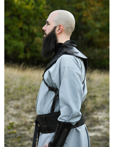 Gorjal medieval de couro modelo...