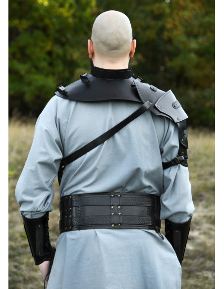 Gorjal medieval de couro modelo...