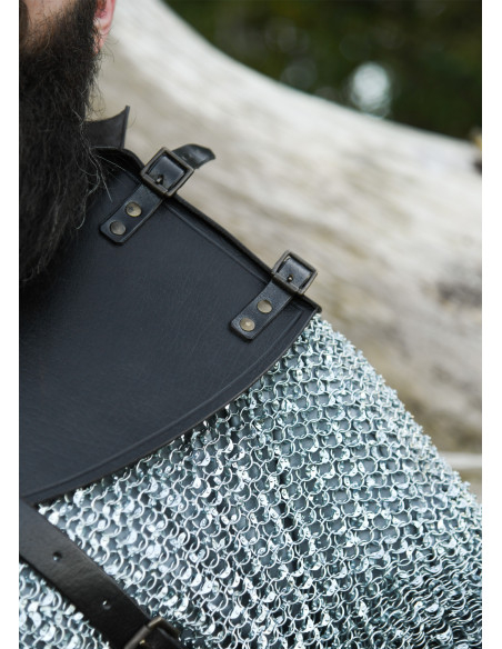 Gorjal medieval de couro modelo...