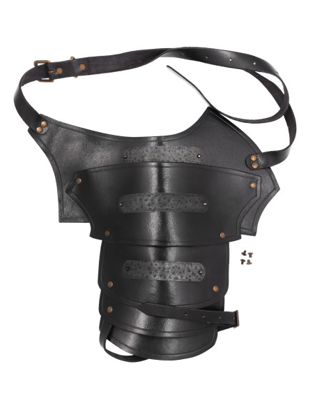 Ombreira medieval de couro modelo...