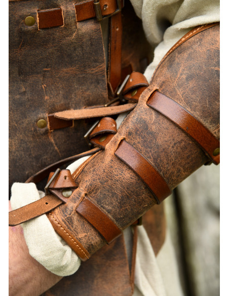 Brazalete medieval de couro modelo...