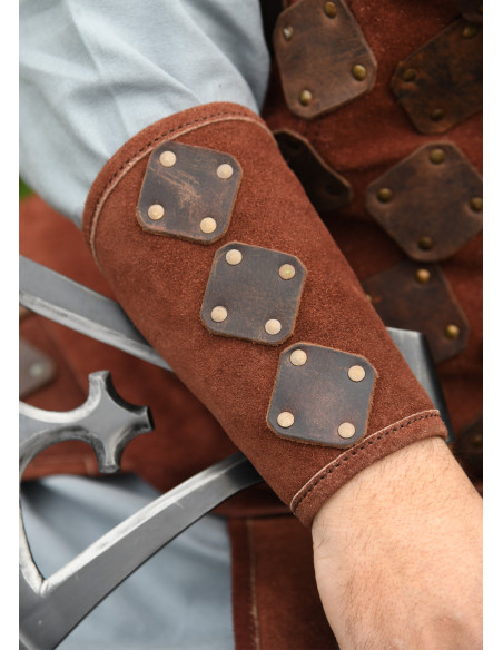 Brazalete medieval de couro modelo...