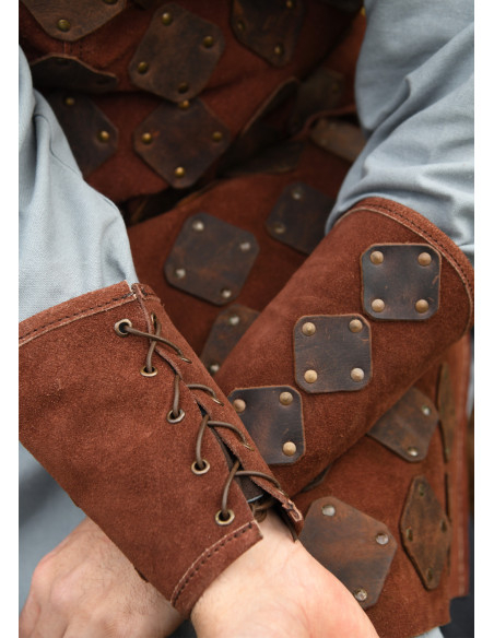 Brazalete medieval de couro modelo...