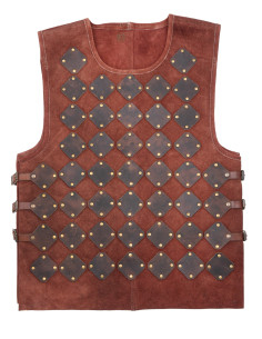 Peto medieval de couro modelo Vidar, cor marrom