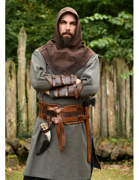 Cinto medieval duplo de couro modelo... Cinto medieval duplo de couro modelo...