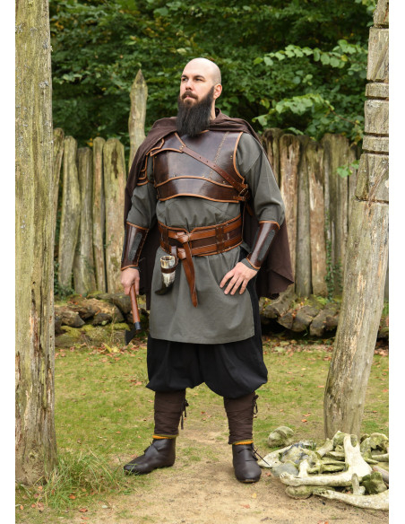 Cinto medieval duplo de couro modelo... Cinto medieval duplo de couro modelo...