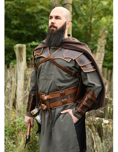 Cinto medieval duplo de couro modelo... Cinto medieval duplo de couro modelo...
