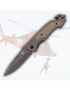 Faca de resgate Tramuntana Knives, deserto (22,8 cm.)