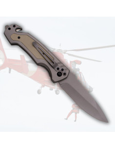 Faca de resgate Tramuntana Knives, deserto (22,8 cm.) 2