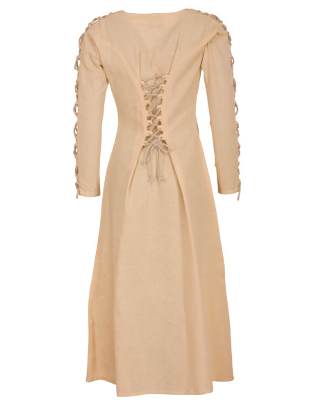Vestido medieval longo modelo Sunna,...