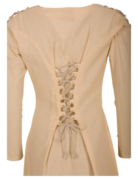 Vestido medieval longo modelo Sunna,...