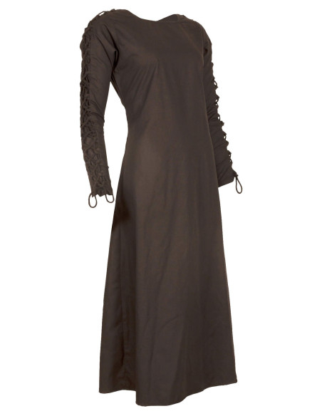 Vestido medieval longo modelo Sunna,...