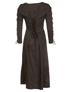 Vestido medieval longo modelo Sunna, cor preta 2