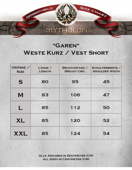 Colete medieval longo de camurça...