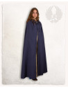 Capa medieval de algodão modelo Aaron, cor azul
