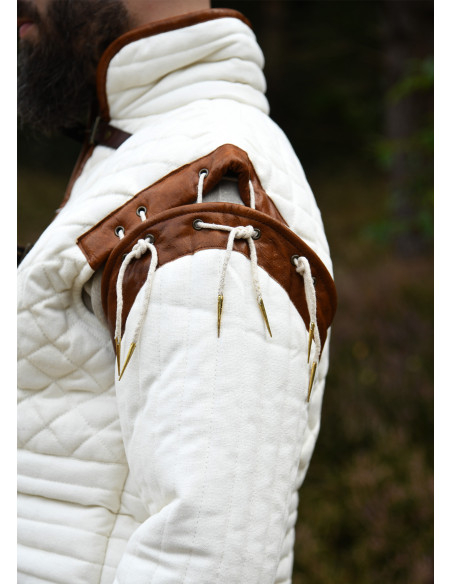 Gambesão medieval com mangas...