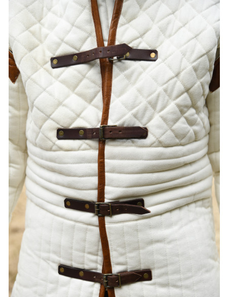 Gambesão medieval com mangas...