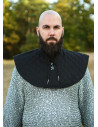 Gorjal medieval acolchoado de algodão, cor preta