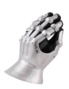 Manoplas medievais século XIV. relógio de areia