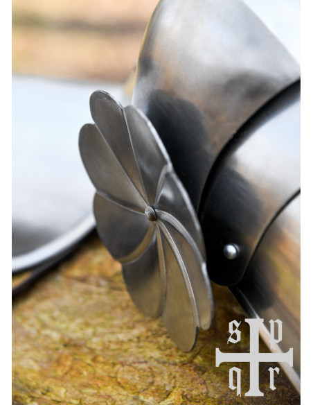 Protetores medievais em aço para...