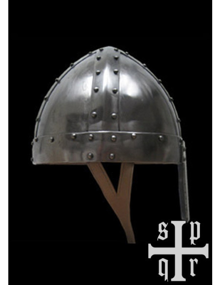 Capacete medieval tipo Spangenhelm...