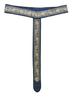 Cinturão medieval decorado em Y, cor azul