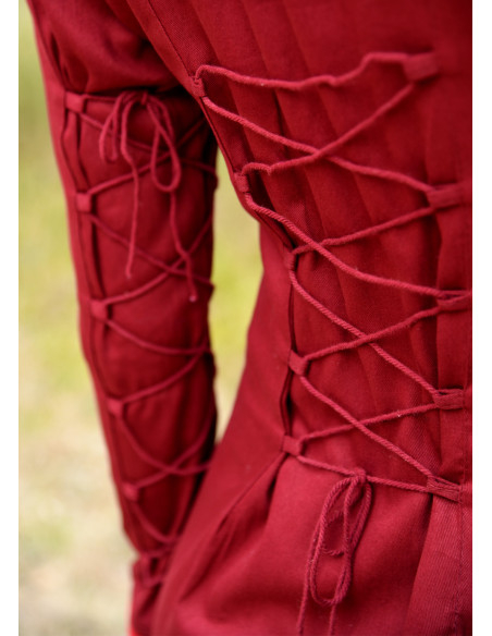 Vestido medieval longo modelo Meira,...