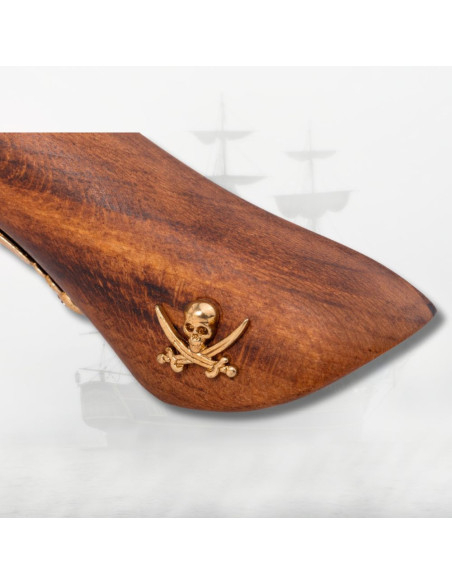 Pistola de dois canos de percussão...