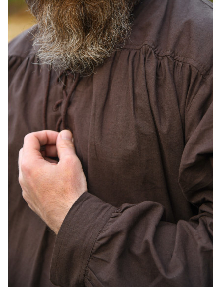 Camisa medieval em algodão modelo...